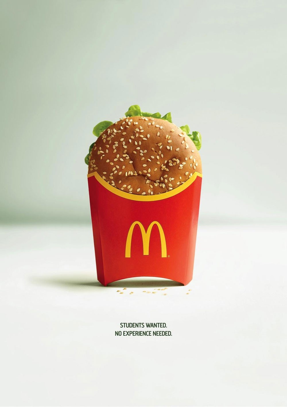 McDonalds 'students wanted' recruitment poster