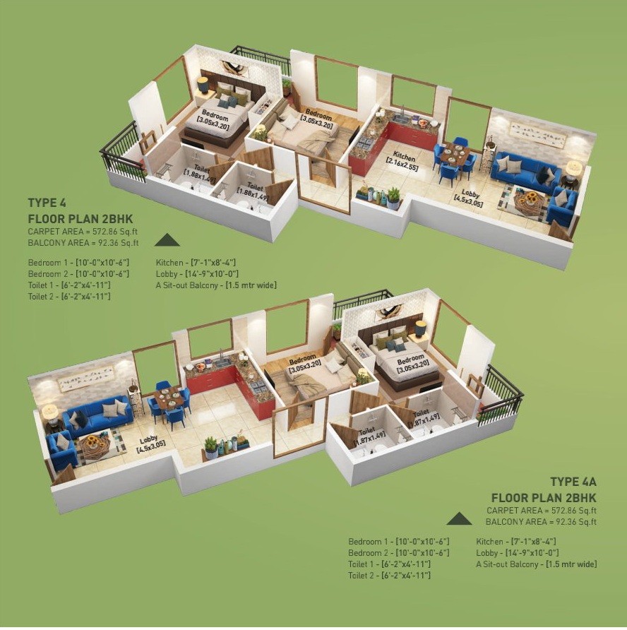 floor plan for Breez Global Heights 89 sector 89 Gurgaon. it Is A new Affordable Housing Property.