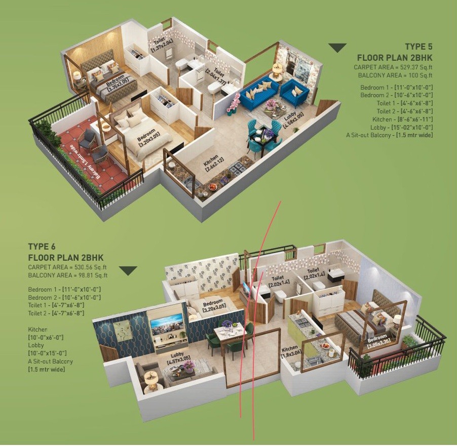 floor plan for Breez Global Heights 89 sector 89 Gurgaon. it Is A new Affordable Housing Property.