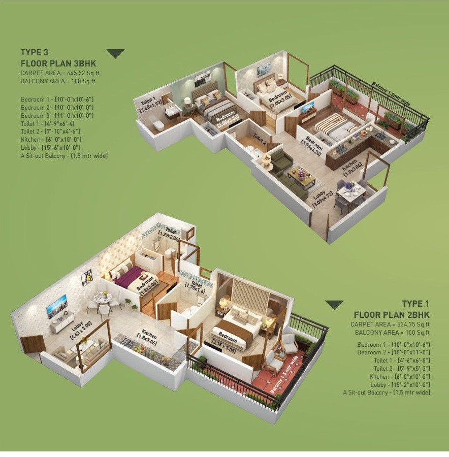 floor plan for Breez Global Heights 89 sector 89 Gurgaon. it Is A new Affordable Housing Property.