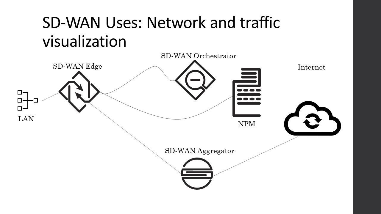 SD-WAN Network and traffic visualization