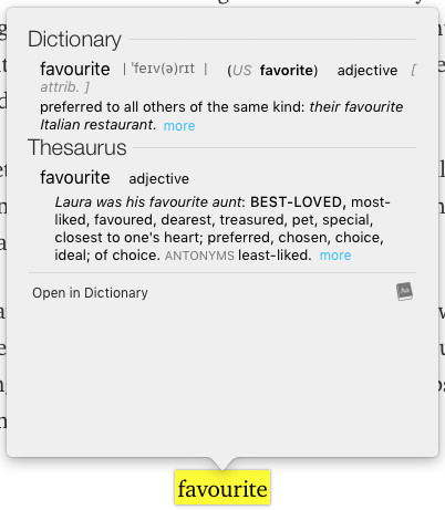 Emoticon dictionary