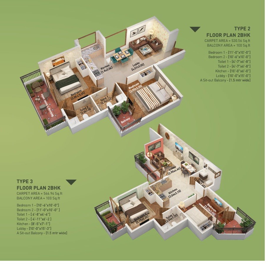 floor plan for Breez Global Heights 89 sector 89 Gurgaon. it Is A new Affordable Housing Property.