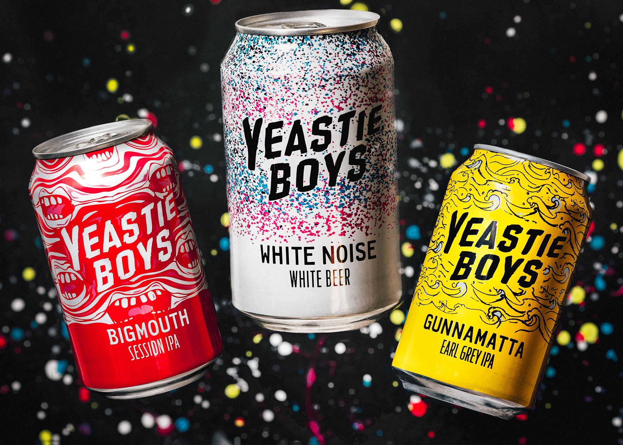 Yeastie Boys Etiquetas de cerveza artesanal
