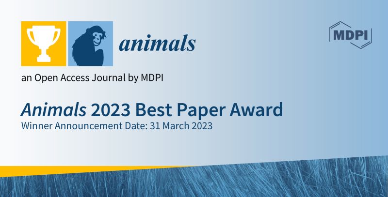 Animals MDPI en LinkedIn: 🏆We are glad to announce the “Animals 2023