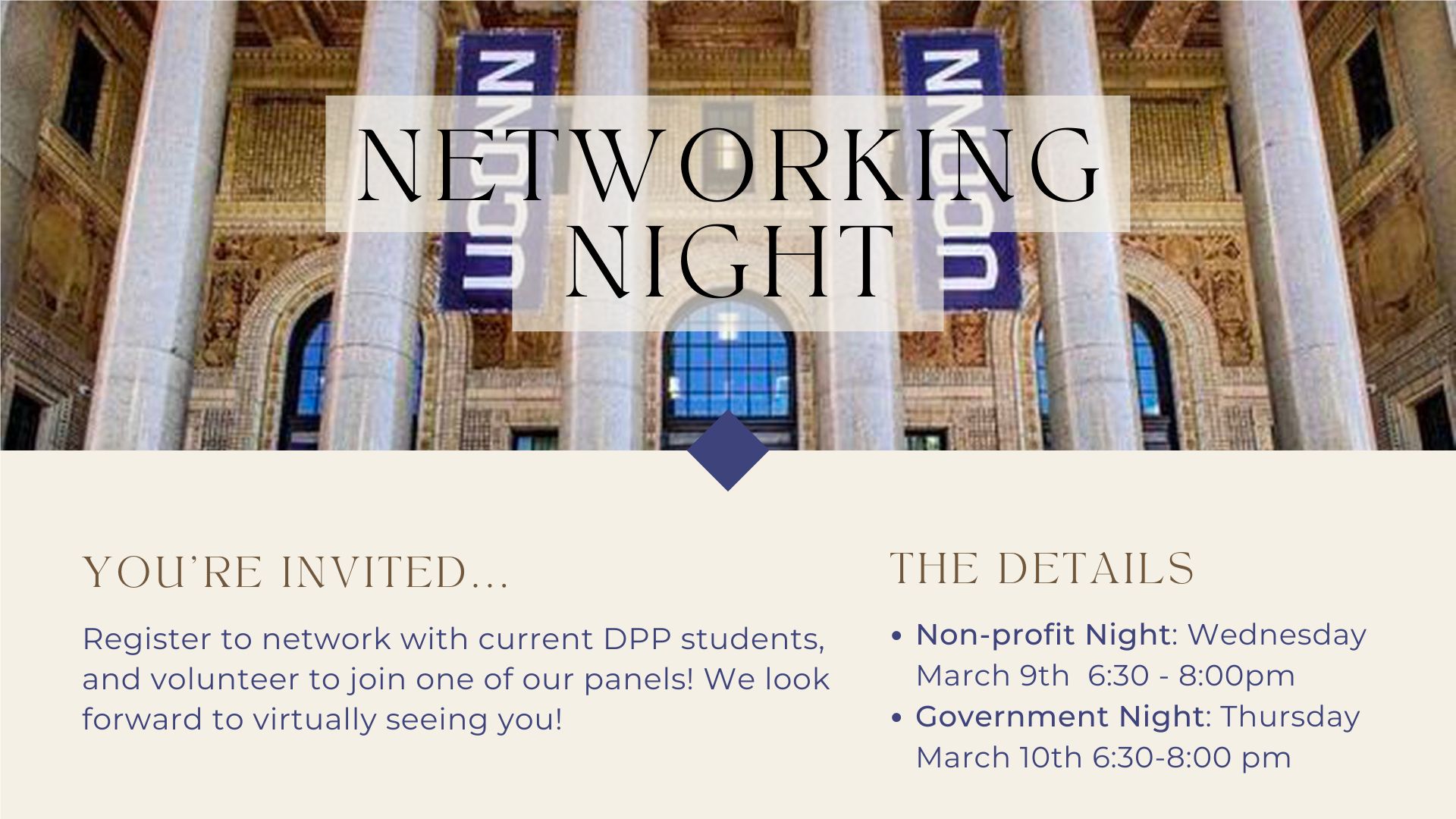 Networking Invitation to Nonprofit and Government Nights
