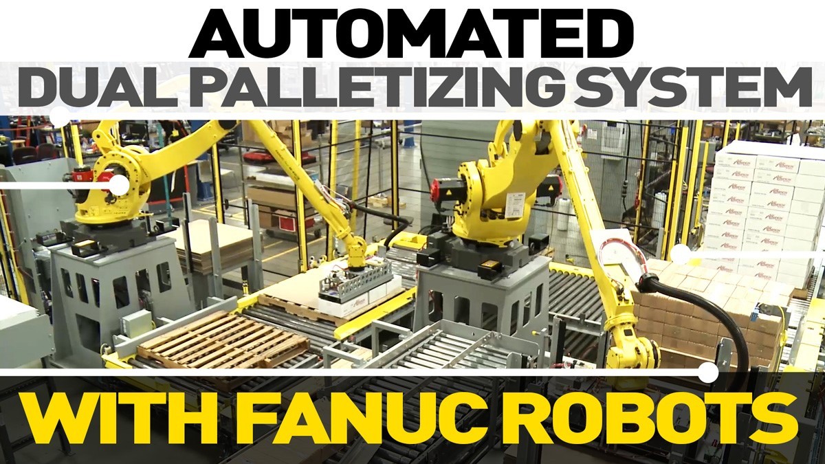 FANUC America Corporation on LinkedIn: Palletizing system utilizes two FANUC America Corporation on LinkedIn: Palletizing system utilizes two