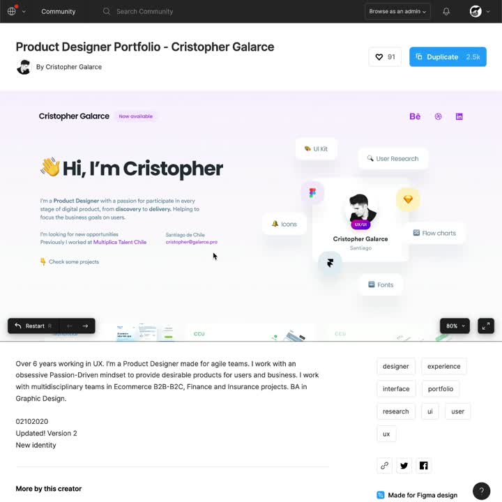 Figma on LinkedIn: Portfolios.mp4 | 42 comments