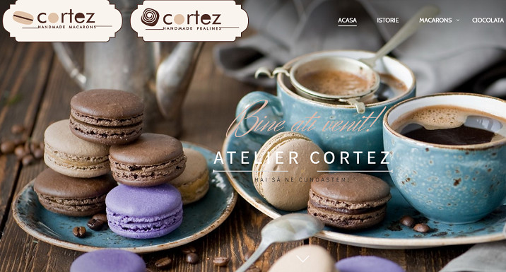 Decent lanthanum Pay attention to Atelier Cortez - Macarons si ciocolata cu logo