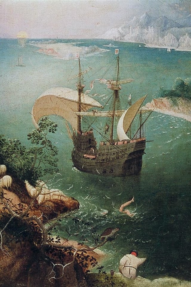 Pieter Bruegel Landscape With The, Landscape With The Fall Of Icarus Painting