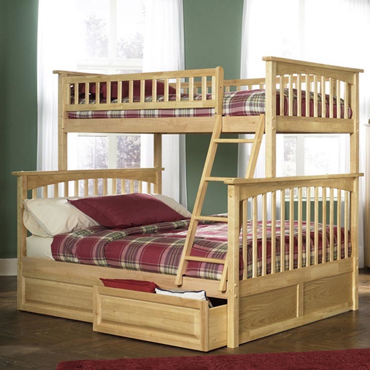 Loft Beds Vs Bunk The Best, Maple Wood Bunk Bedside Table