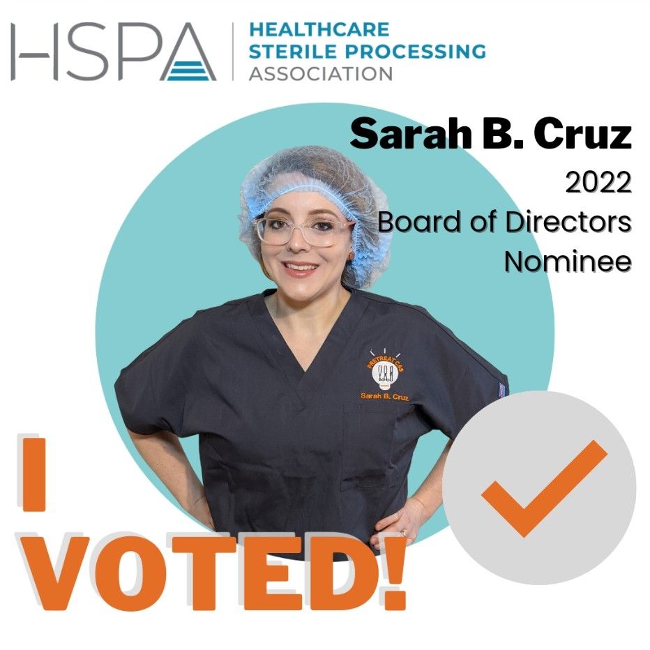 Sarah B Cruz CSPDT CRCST CHL on LinkedIn: #sterileprocessing #hspa Sarah B Cruz CSPDT CRCST CHL on LinkedIn: #sterileprocessing #hspa