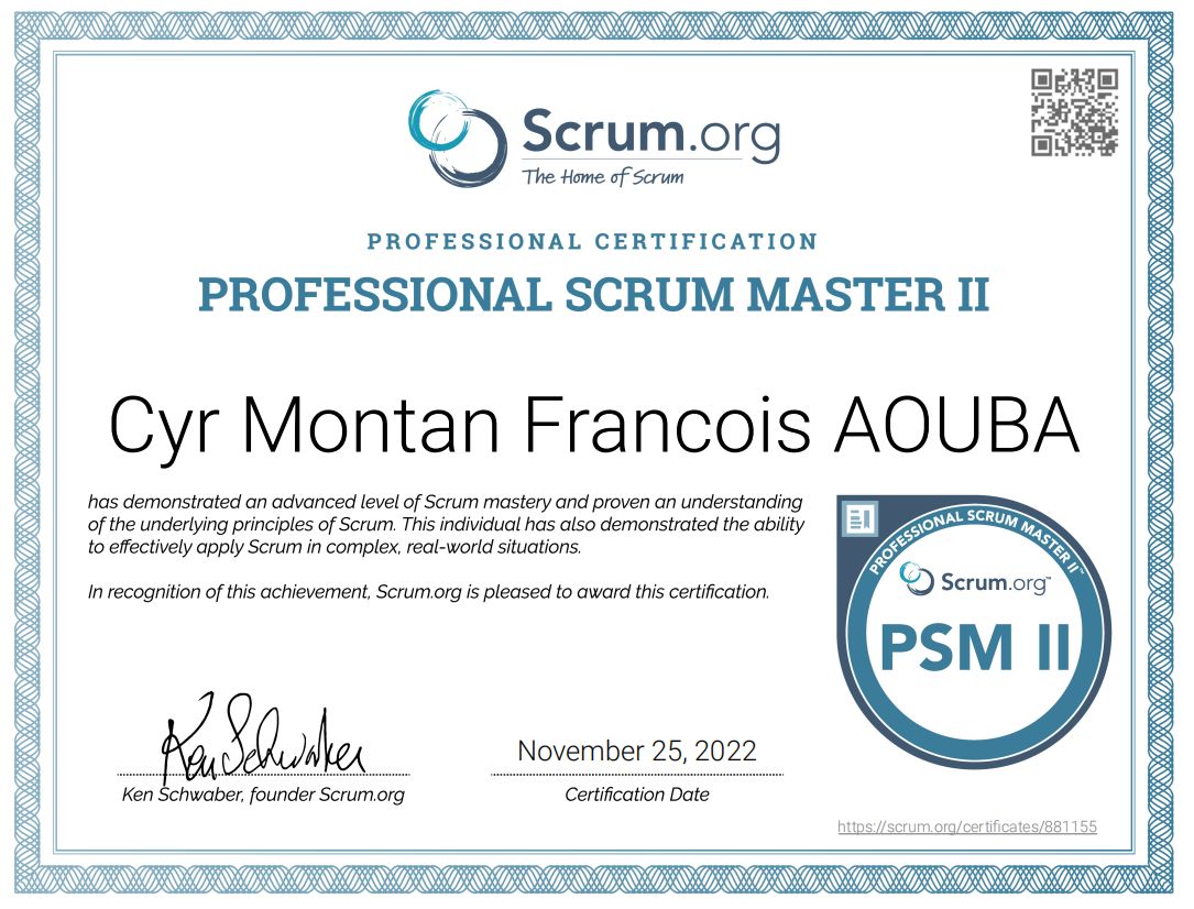 Cyr Aouba PMP® PSM1 PSPO PAL EBM® PALI ITIL PSM2® on LinkedIn Cyr Aouba PMP® PSM1 PSPO PAL EBM® PALI ITIL PSM2® on LinkedIn