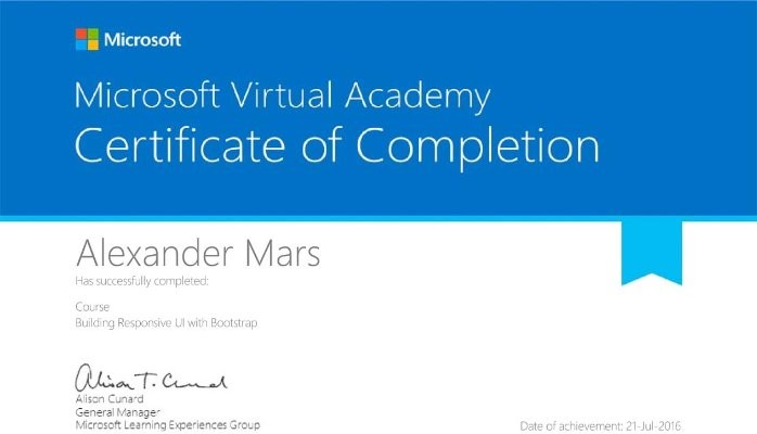 Microsoft Virtual Academy: Building Responsive UI with Bootstrap
