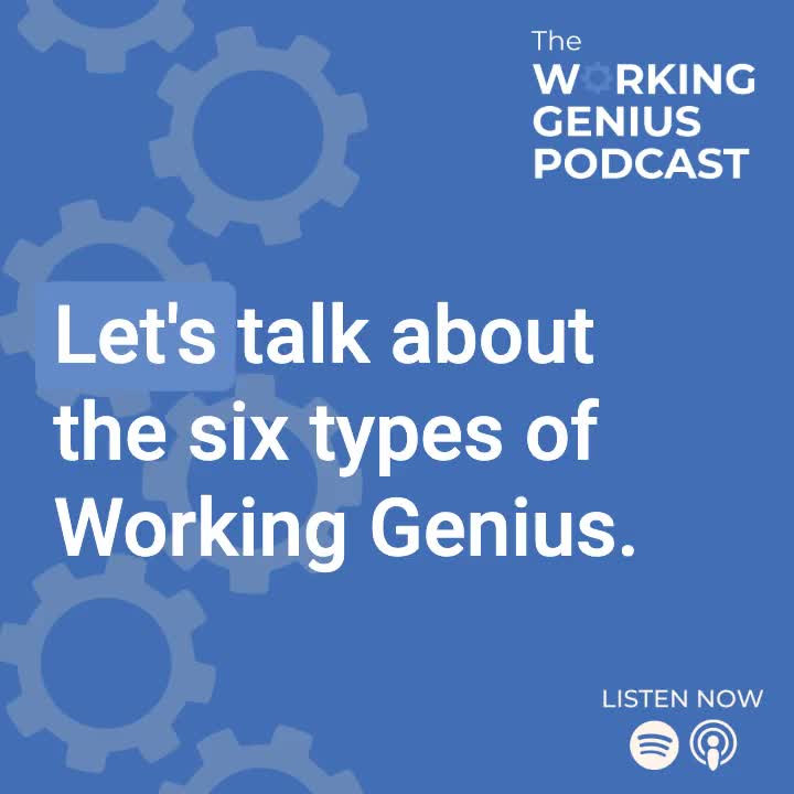 The Table Group on LinkedIn: From Ep 1 of The Working Genius Podcast The Table Group on LinkedIn: From Ep 1 of The Working Genius Podcast