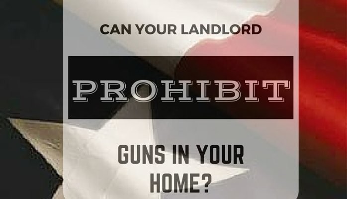 Can your landlord prohibit guns in your rental home?