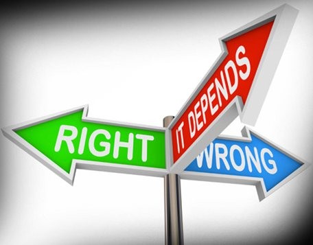 Right or Wrong: It Depends
