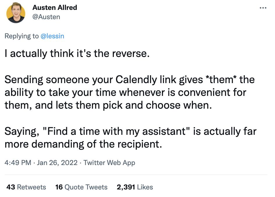 Ari Tatum MBA on LinkedIn: I absolutely love Calendly and so do my Ari Tatum MBA on LinkedIn: I absolutely love Calendly and so do my