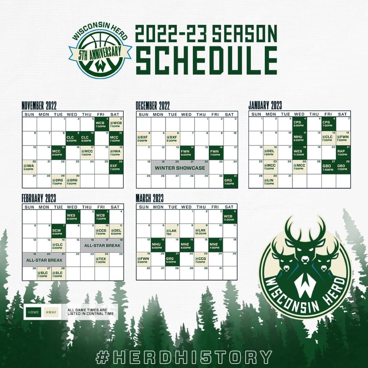 Trevor Kroll on LinkedIn: The Wisconsin Herd 2022-2023 season schedule is here! Still thinking Trevor Kroll on LinkedIn: The Wisconsin Herd 2022-2023 season schedule is here! Still thinking