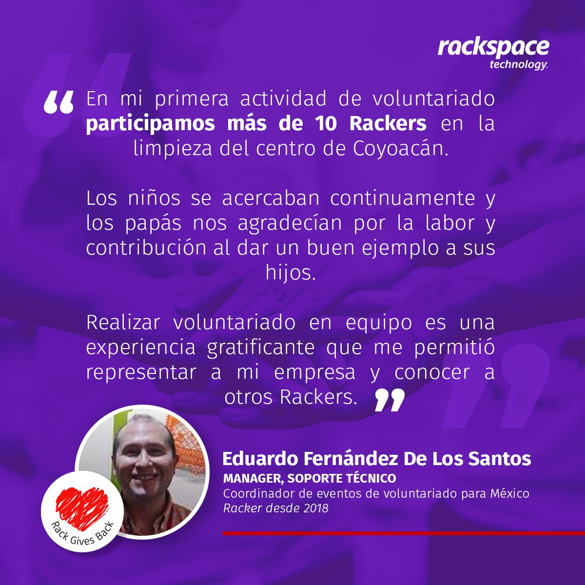 Rackspace Technology on LinkedIn: #RackGivesBack #Voluntariado #RackerLife