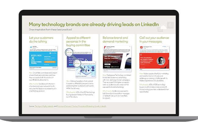 Technologie-Marken auf LinkedIn © LinkedIn