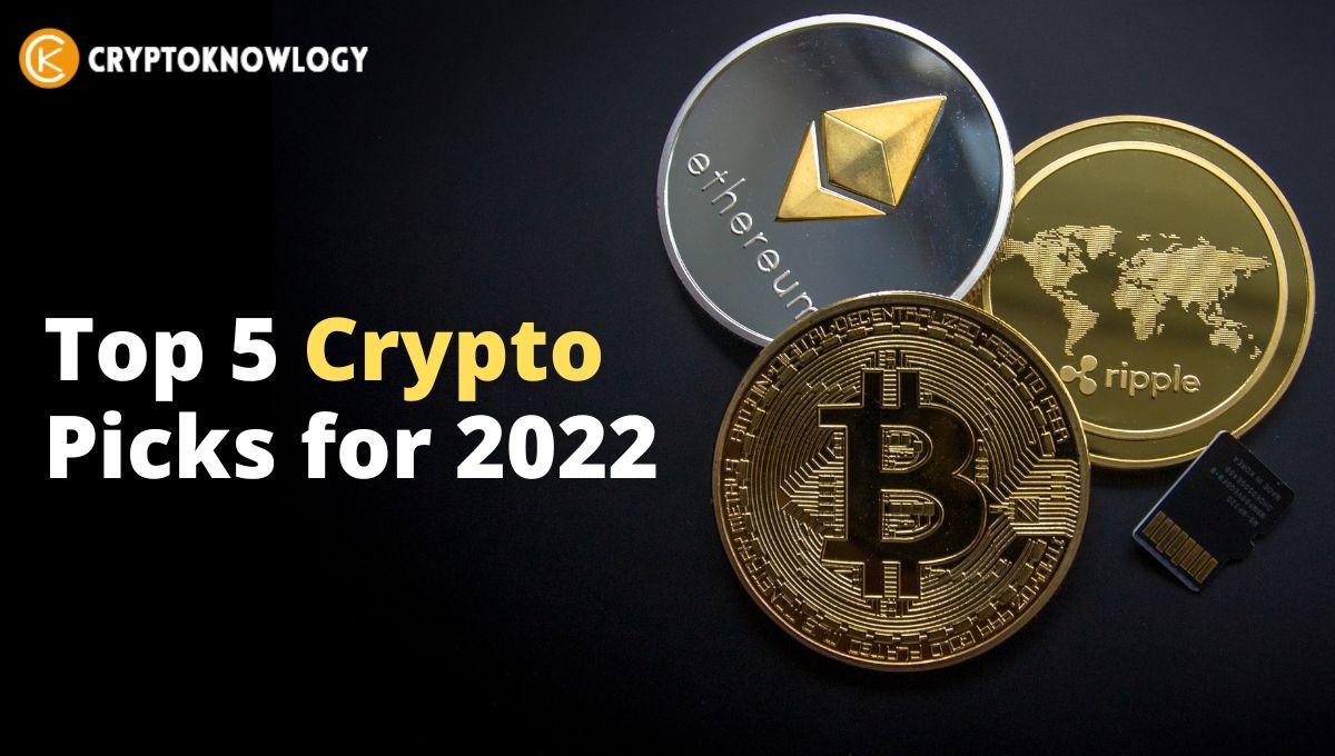 top 5 crypto coins for 2022