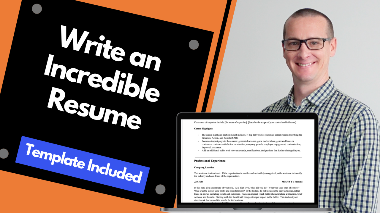 write an incredible resume 5 golden rules