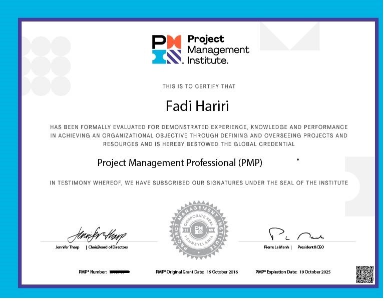 My PMP Certification is renewed My PMP Certification is renewed